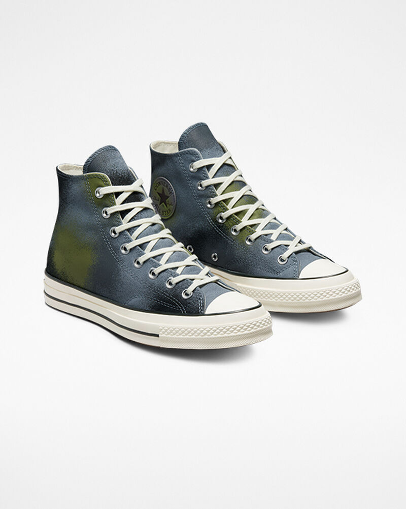 Dámské Vysoké Converse ​Chuck 70 Spray Paint Unisex Šedé Šedé | 8614-BZJGW