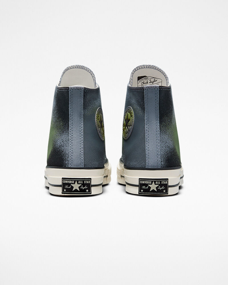 Dámské Vysoké Converse ​Chuck 70 Spray Paint Unisex Šedé Šedé | 8614-BZJGW