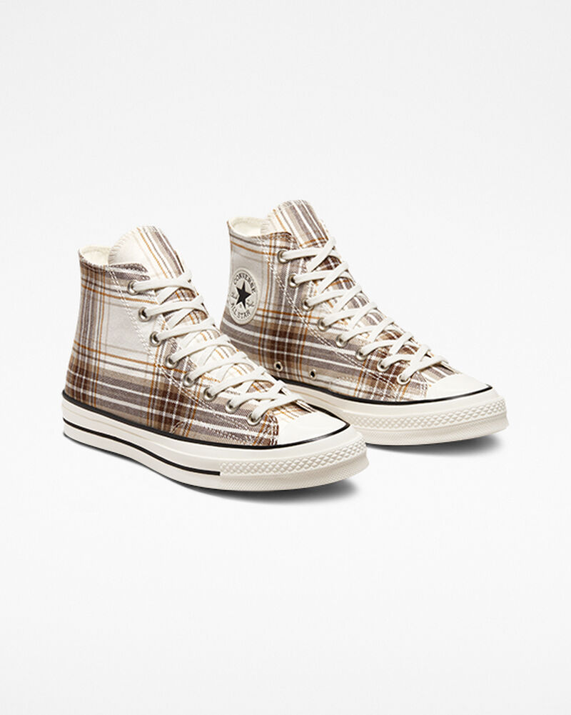 Dámské Vysoké Converse ​Chuck 70 Tartan Unisex Černé | 0682-XUSOL
