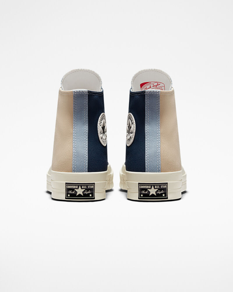 Dámské Vysoké Converse ​Chuck 70 Tri-Panel Unisex Tmavě Blankyt | 8163-SLFAE