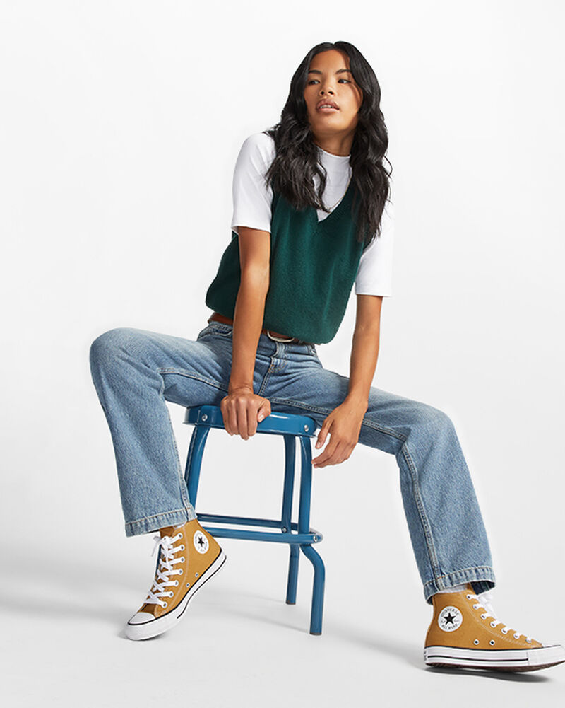 Dámské Vysoké Converse ​Chuck Taylor All Star Seasonal Color Unisex Oranžové | 0231-FXSHO