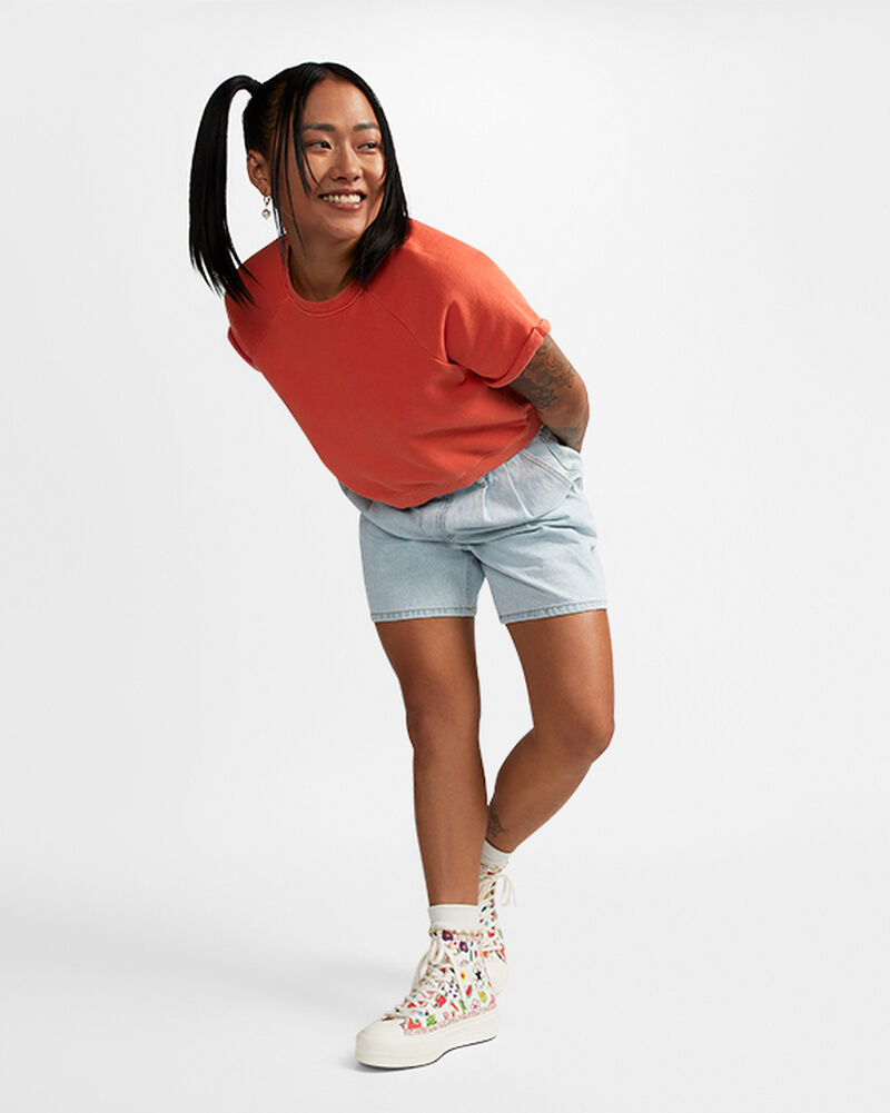Dámské Vysoké Converse ​Chuck Taylor All Star Lift Fruits & Florals Zelene | 0427-OUCKF