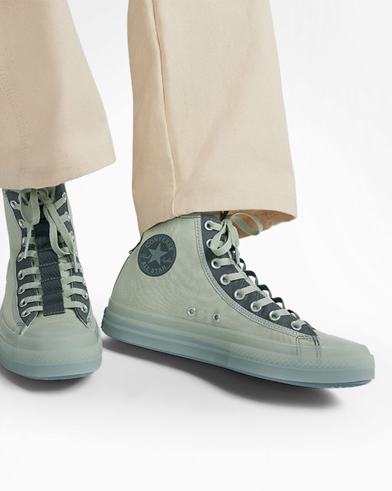 Dámské Vysoké Converse ​Chuck Taylor All Star CX Explore Unisex Olivy Zelené Šedé | 0726-OEWZH