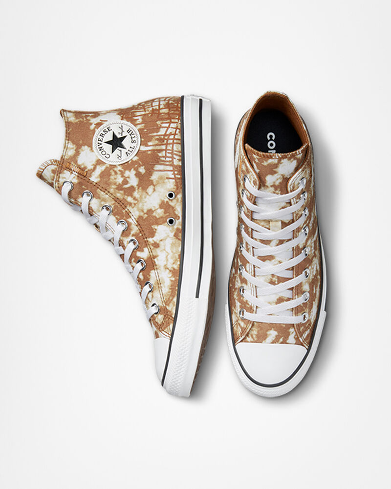 Dámské Vysoké Converse ​Chuck Taylor All Star Dip Dye Unisex Hnědé Bílé Černé | 0741-VRLET