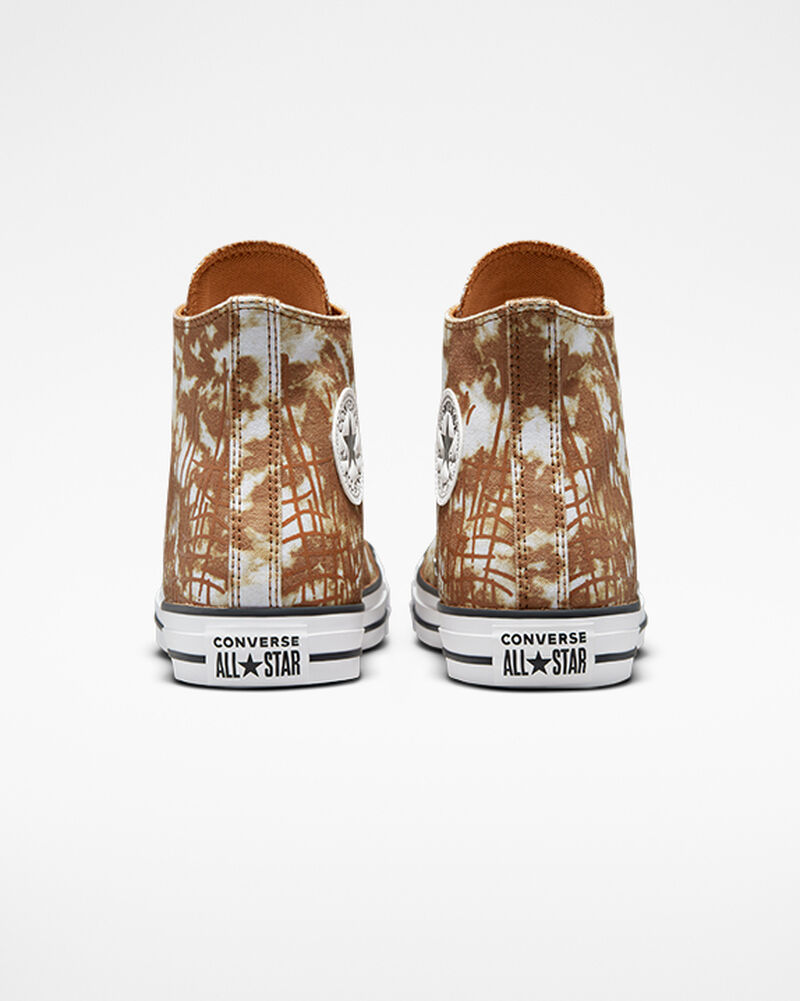 Dámské Vysoké Converse ​Chuck Taylor All Star Dip Dye Unisex Hnědé Bílé Černé | 0741-VRLET