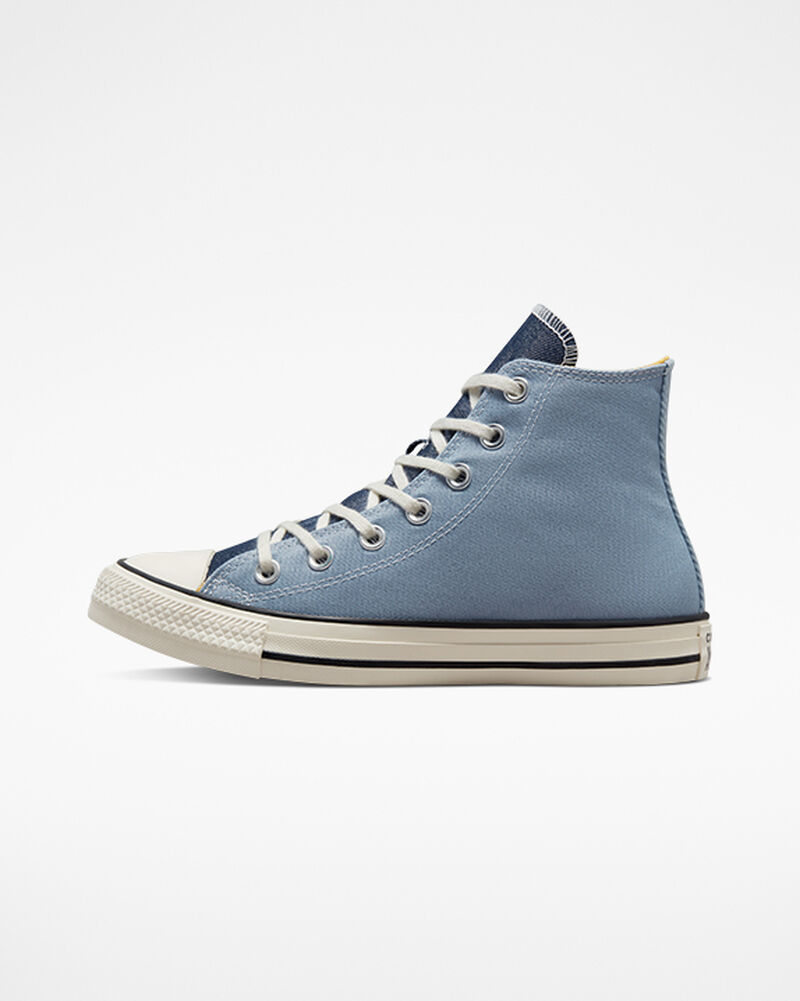 Dámské Vysoké Converse ​Chuck Taylor All Star Denim Tmavě Blankyt | 0813-YOZDA