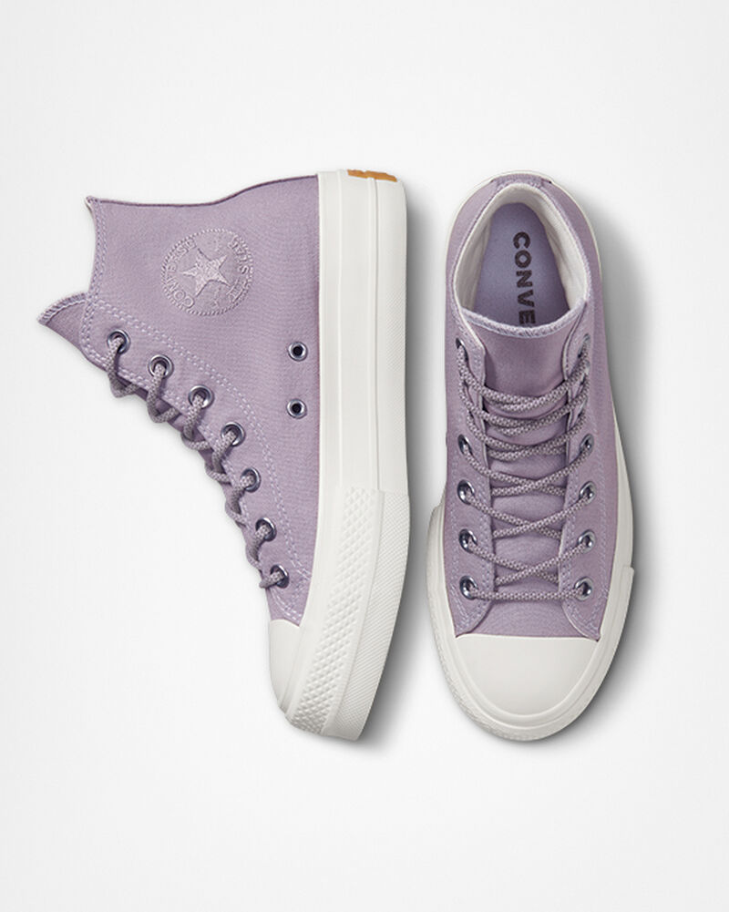Dámské Vysoké Converse ​Chuck Taylor All Star Lift Platene Fialové Fialové | 1269-VQOPD