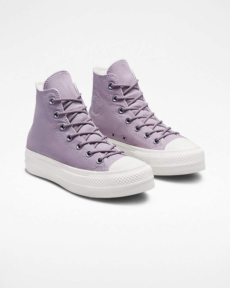 Dámské Vysoké Converse ​Chuck Taylor All Star Lift Platene Fialové Fialové | 1269-VQOPD