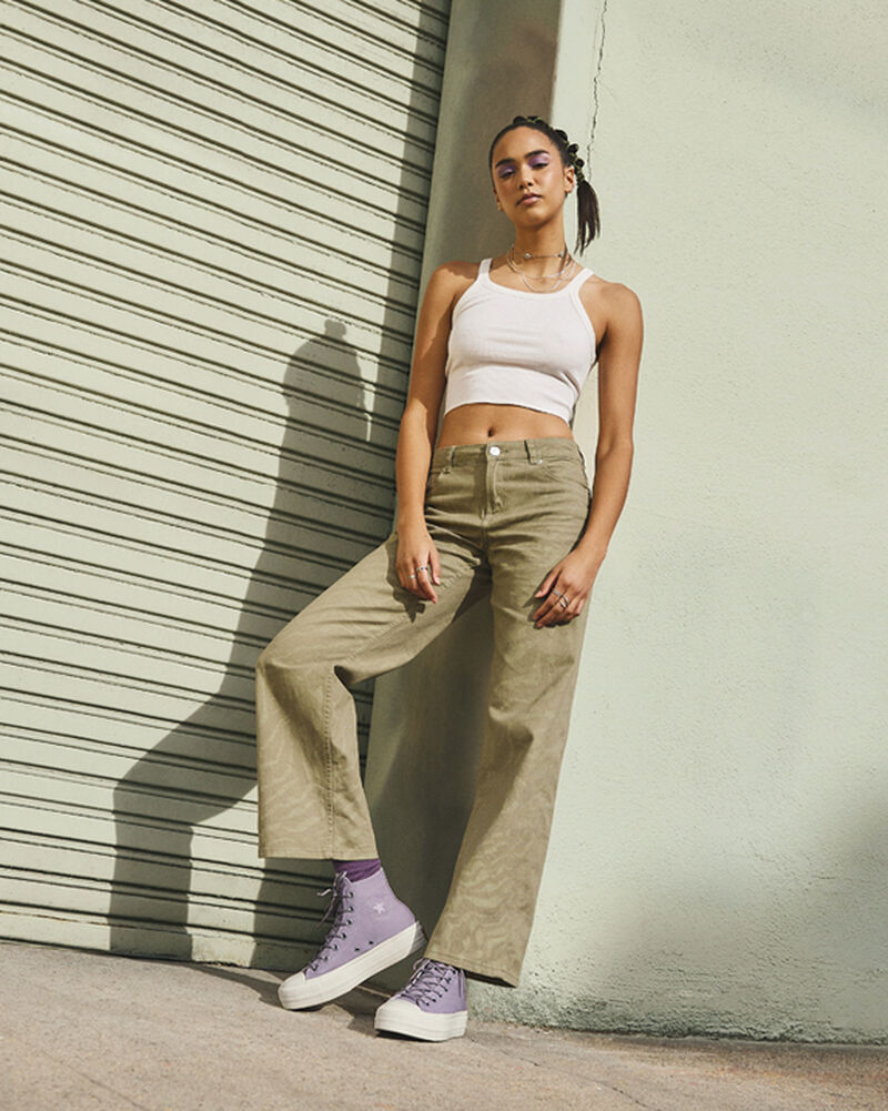 Dámské Vysoké Converse ​Chuck Taylor All Star Lift Platene Fialové Fialové | 1269-VQOPD