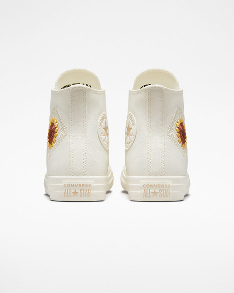 Dámské Vysoké Converse ​Chuck Taylor All Star Festival Florals Světle Zlaté | 1360-SAGUC