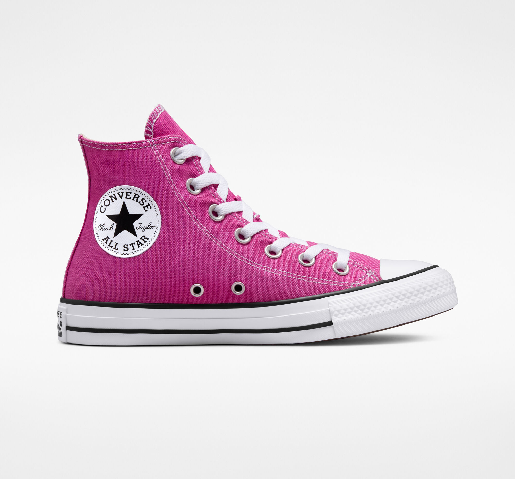 Dámské Vysoké Converse ​Chuck Taylor All Star Seasonal Color Unisex Fuchsie Bílé Černé | 1435-OFHGR