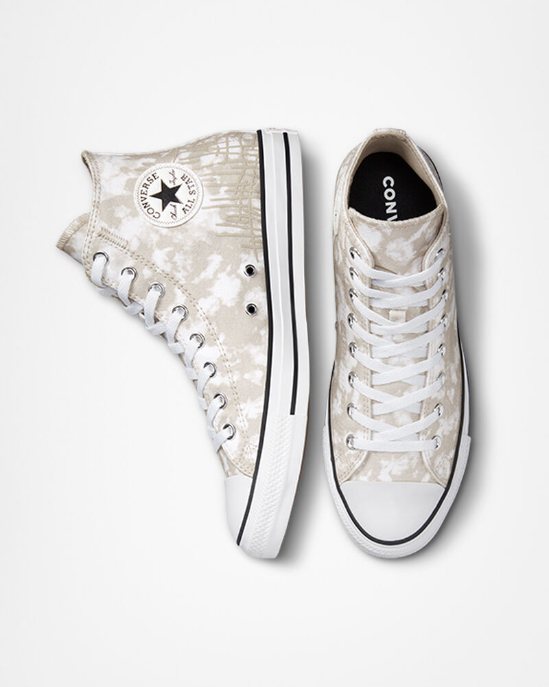 Dámské Vysoké Converse ​Chuck Taylor All Star Dip Dye Unisex Šedé Bílé Černé | 2065-AFWSZ