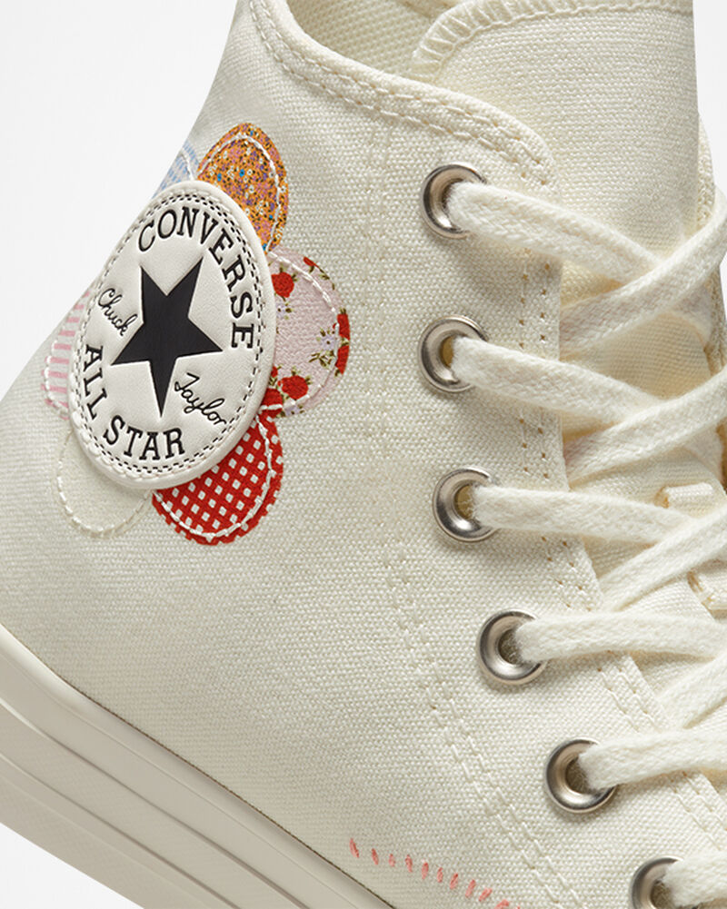 Dámské Vysoké Converse ​Chuck Taylor All Star Crafted Patchwork Růžové Černé | 2405-WYLCG