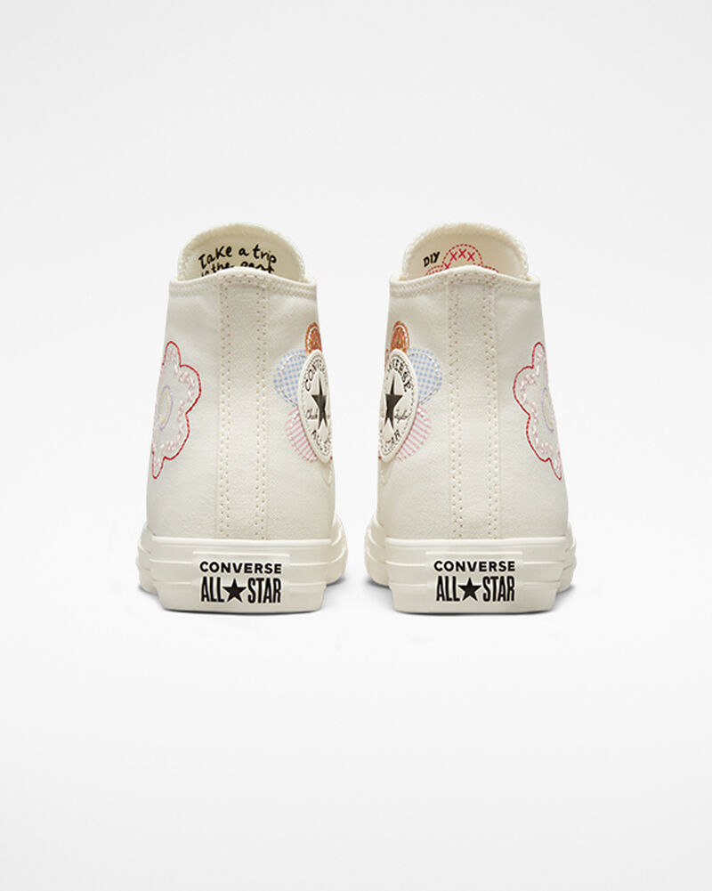 Dámské Vysoké Converse ​Chuck Taylor All Star Crafted Patchwork Růžové Černé | 2405-WYLCG