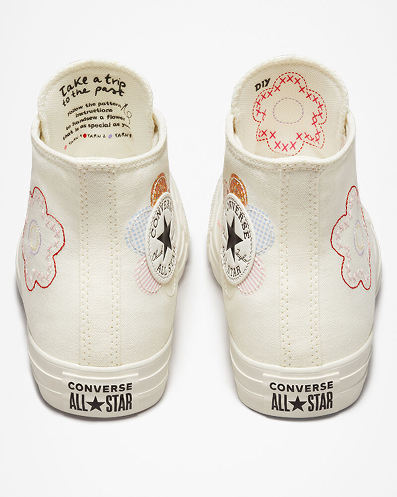 Dámské Vysoké Converse ​Chuck Taylor All Star Crafted Patchwork Růžové Černé | 2405-WYLCG