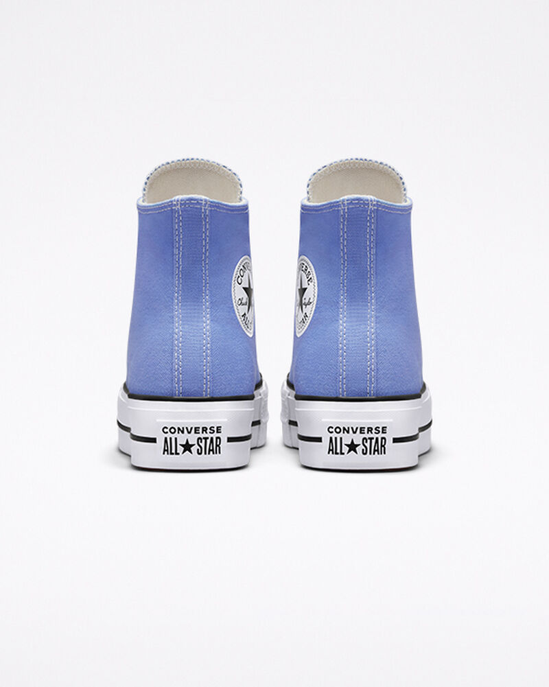 Dámské Vysoké Converse ​Chuck Taylor All Star Lift Seasonal Color Královská Modrá Černé Bílé | 3195-DMUTX
