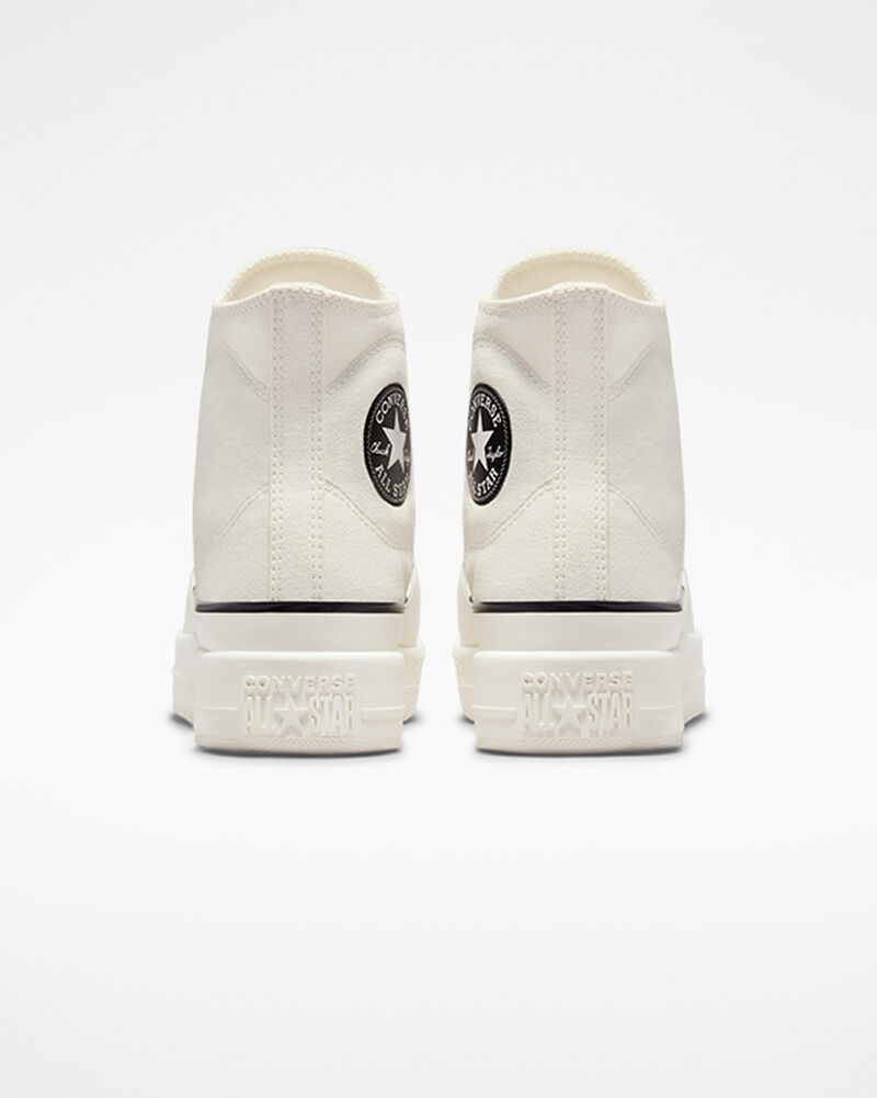 Dámské Vysoké Converse ​Chuck Taylor All Star Construct Unisex Bílé Černé | 3256-PMOZN
