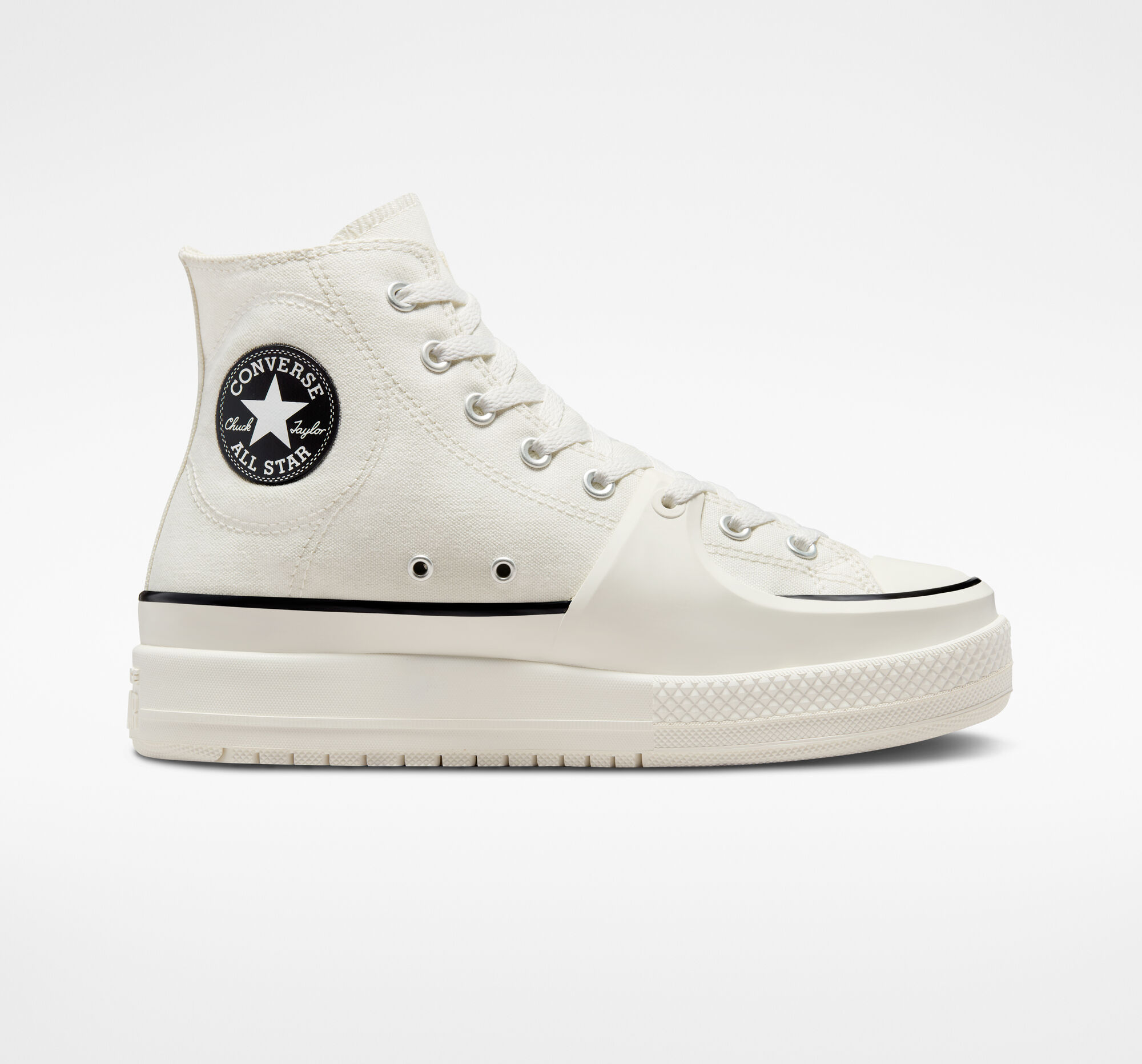Dámské Vysoké Converse ​Chuck Taylor All Star Construct Unisex Bílé Černé | 3256-PMOZN