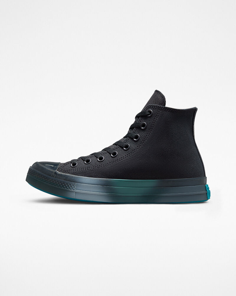 Dámské Vysoké Converse ​Chuck Taylor All Star CX Spray Paint Unisex Černé Tyrkysové | 3702-NRJFZ