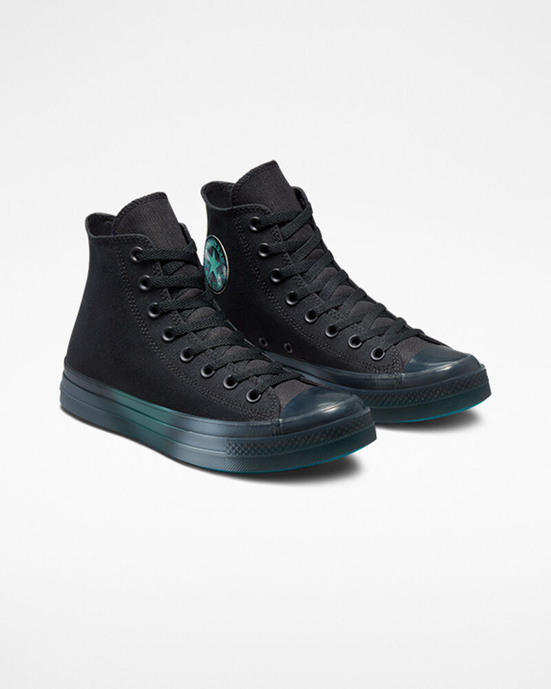 Dámské Vysoké Converse ​Chuck Taylor All Star CX Spray Paint Unisex Černé Tyrkysové | 3702-NRJFZ
