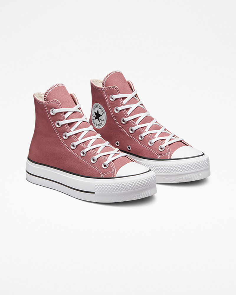 Dámské Vysoké Converse ​Chuck Taylor All Star Lift Seasonal Color Černé Bílé | 3824-VYBPI
