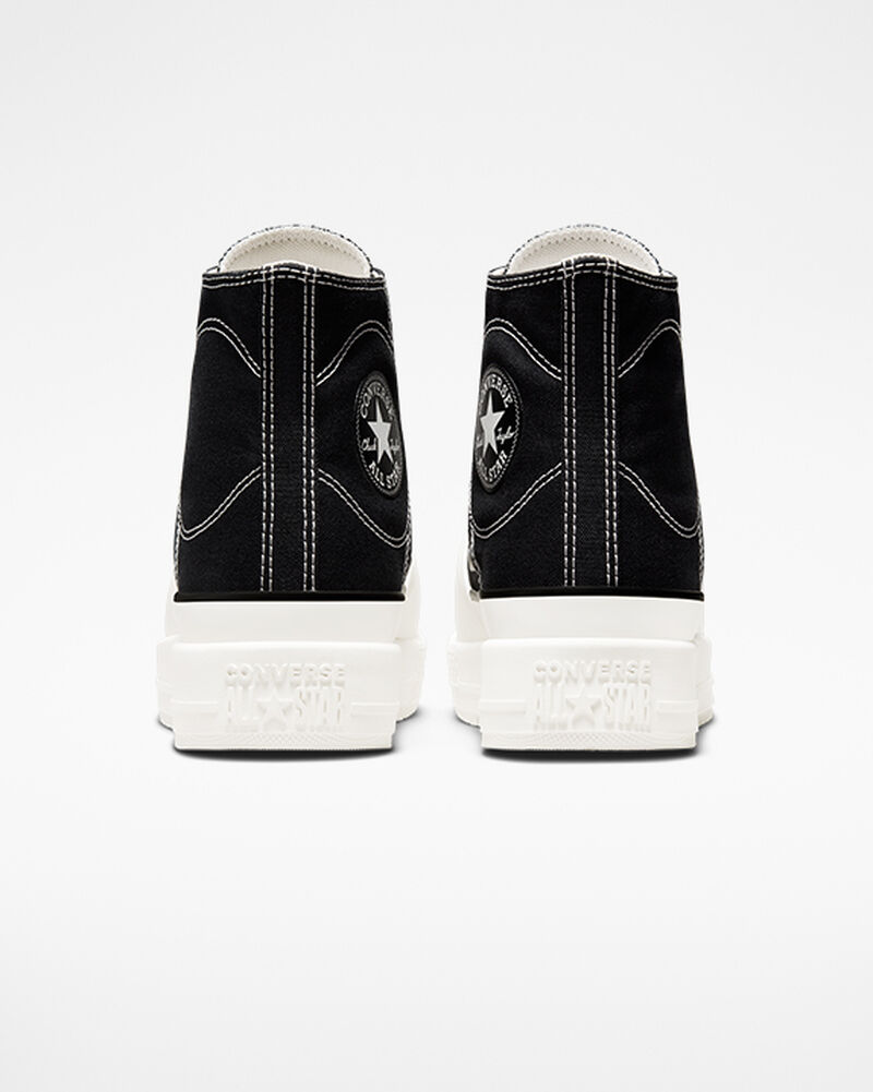 Dámské Vysoké Converse ​Chuck Taylor All Star Construct Unisex Černé Bílé | 3970-DNELR