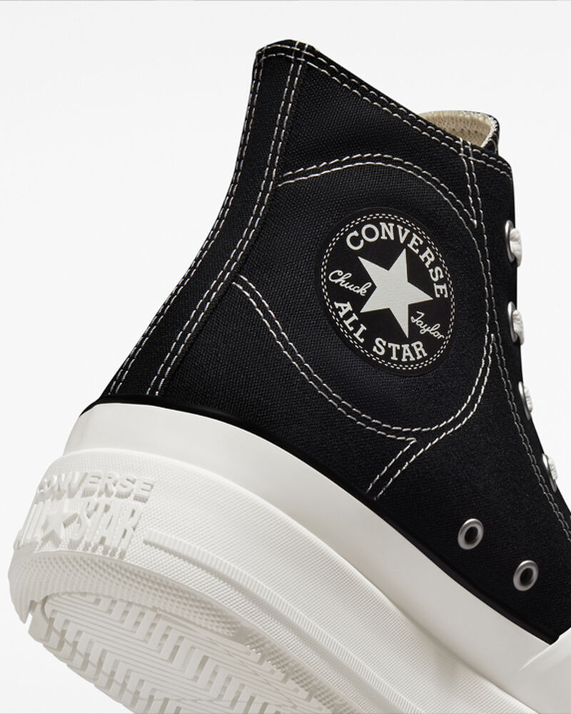 Dámské Vysoké Converse ​Chuck Taylor All Star Construct Unisex Černé Bílé | 3970-DNELR