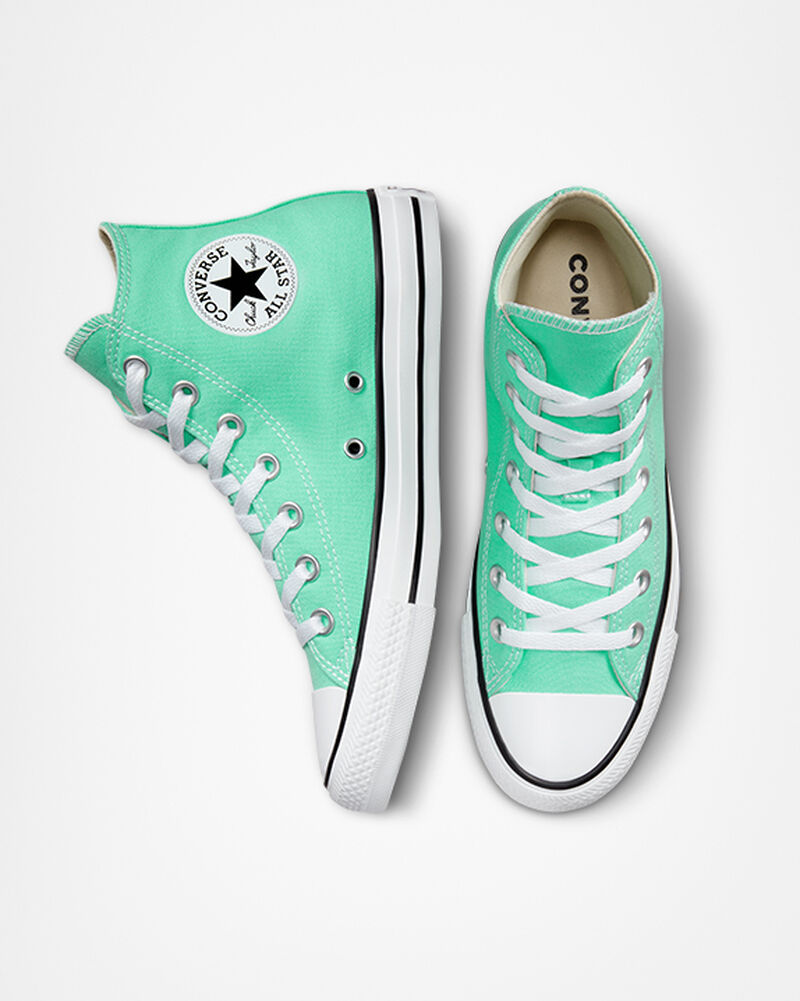 Dámské Vysoké Converse ​Chuck Taylor All Star Seasonal Color Unisex Tyrkysové Bílé Černé | 5013-GYRVS
