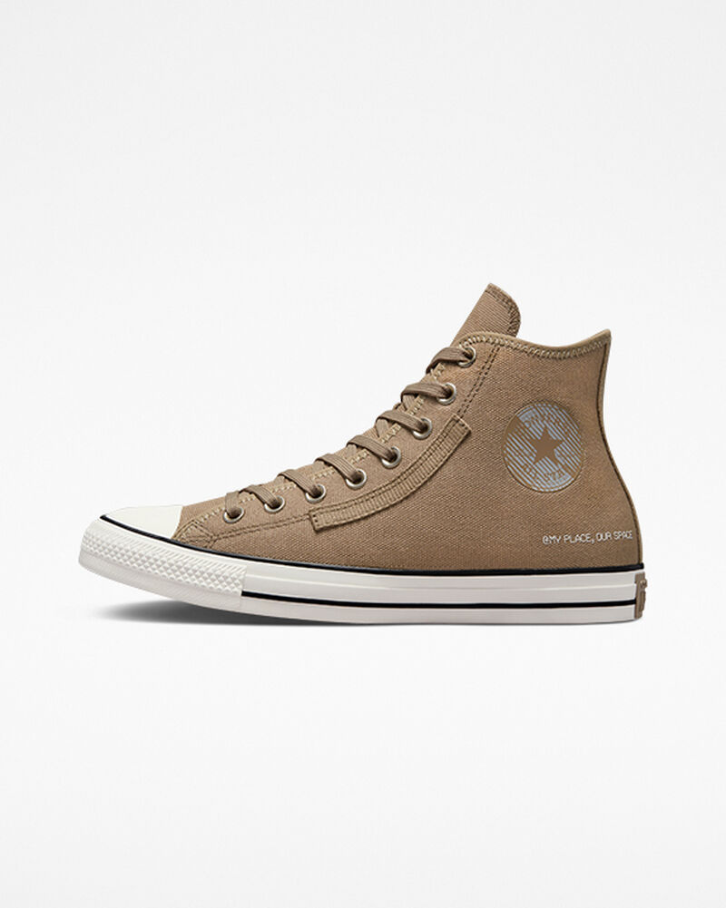Dámské Vysoké Converse ​Chuck Taylor All Star Outdoorové Experience Unisex Bílé Černé | 5016-RWAOD