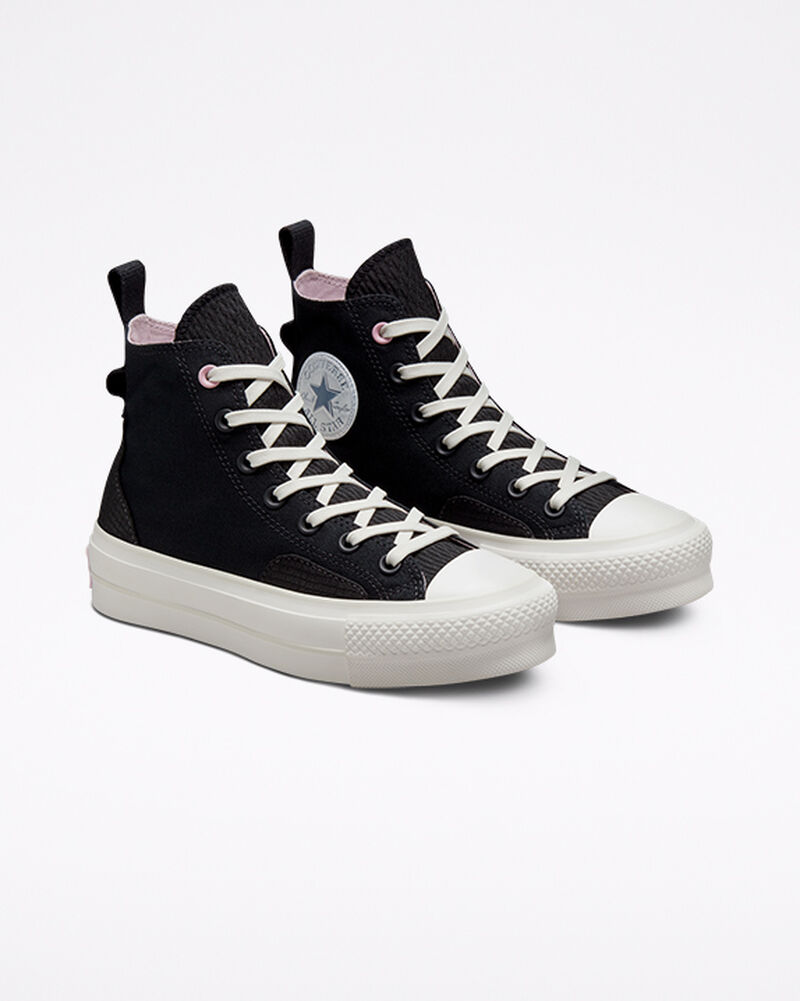 Dámské Vysoké Converse ​Chuck Taylor All Star Lift Future Utility Černé Fialové | 5937-LAJYS