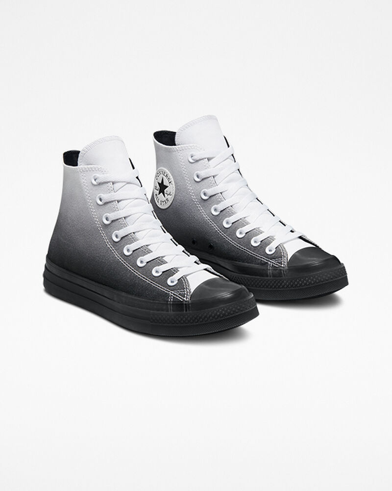 Dámské Vysoké Converse ​Chuck Taylor All Star CX Gradient Unisex Bílé Černé Bílé | 6012-FBIXP