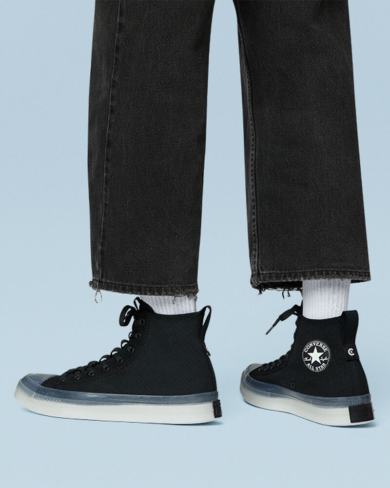 Dámské Vysoké Converse ​Chuck Taylor All Star CX Explore Unisex Černé Černé Bílé | 6723-JBFNY
