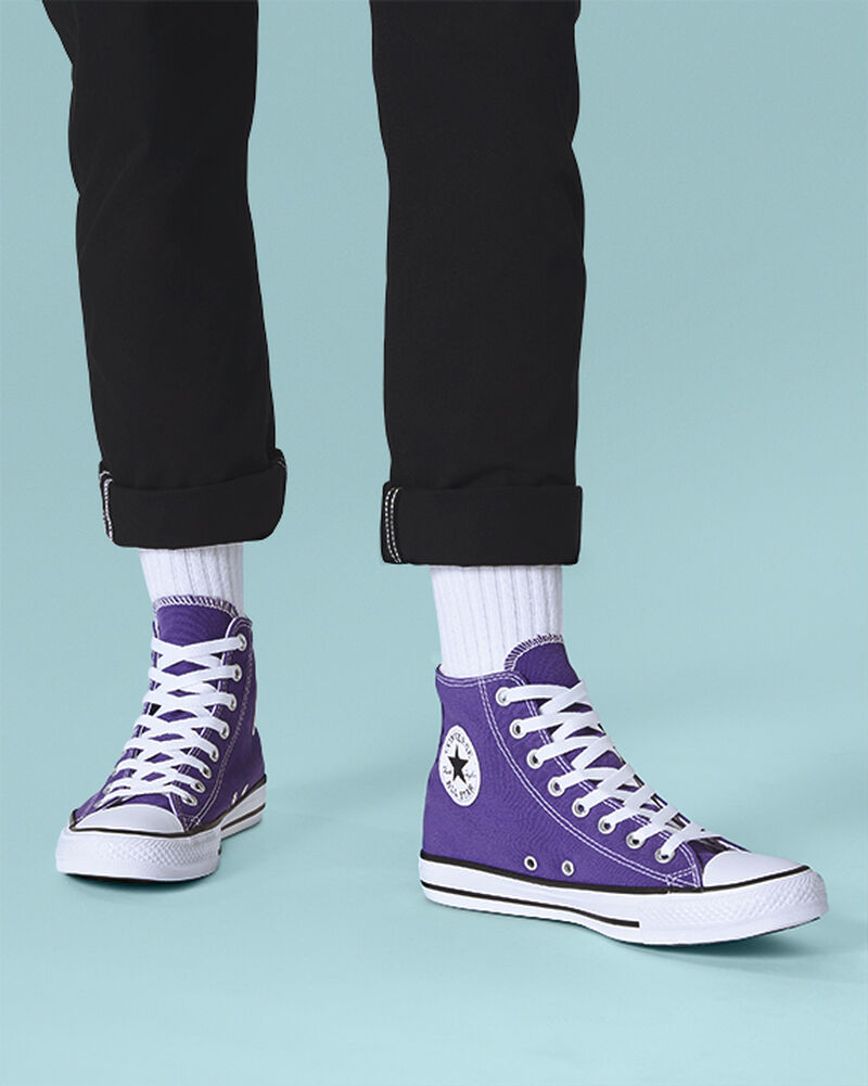 Dámské Vysoké Converse ​Chuck Taylor All Star Classic Unisex Fialové | 7196-OTXLW