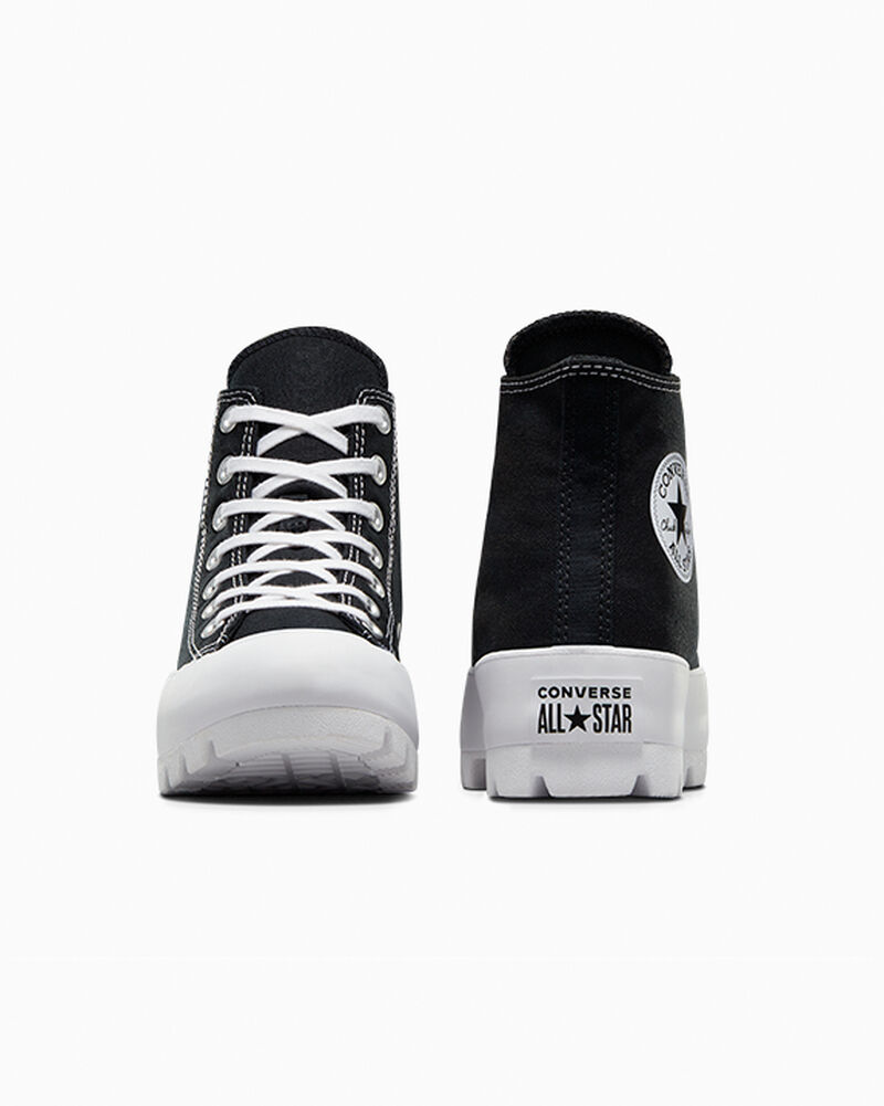 Dámské Vysoké Converse ​Chuck Taylor All Star Lugged Černé Bílé Černé | 7263-AKWRT