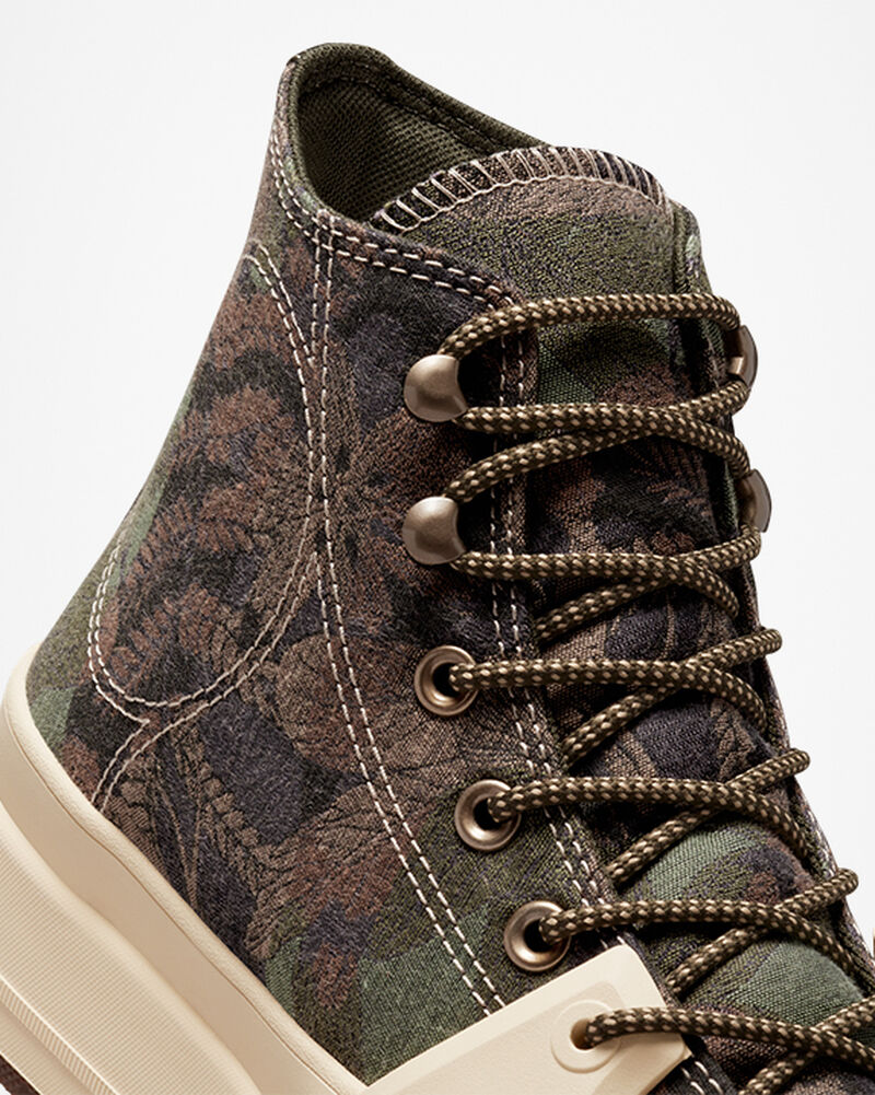 Dámské Vysoké Converse ​Chuck Taylor All Star Construct Black Joy Unisex Oat Milk/Roasted/Grassy | 7351-HUKJB