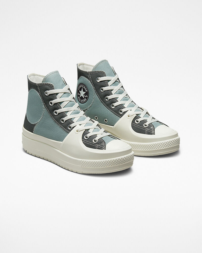 Dámské Vysoké Converse ​Chuck Taylor All Star Construct Colorblock Unisex Šedé Šedé | 7489-LWVZY