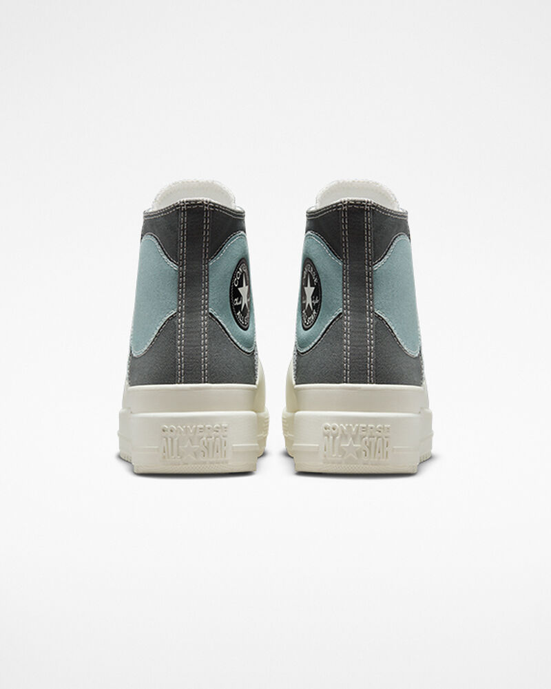 Dámské Vysoké Converse ​Chuck Taylor All Star Construct Colorblock Unisex Šedé Šedé | 7489-LWVZY