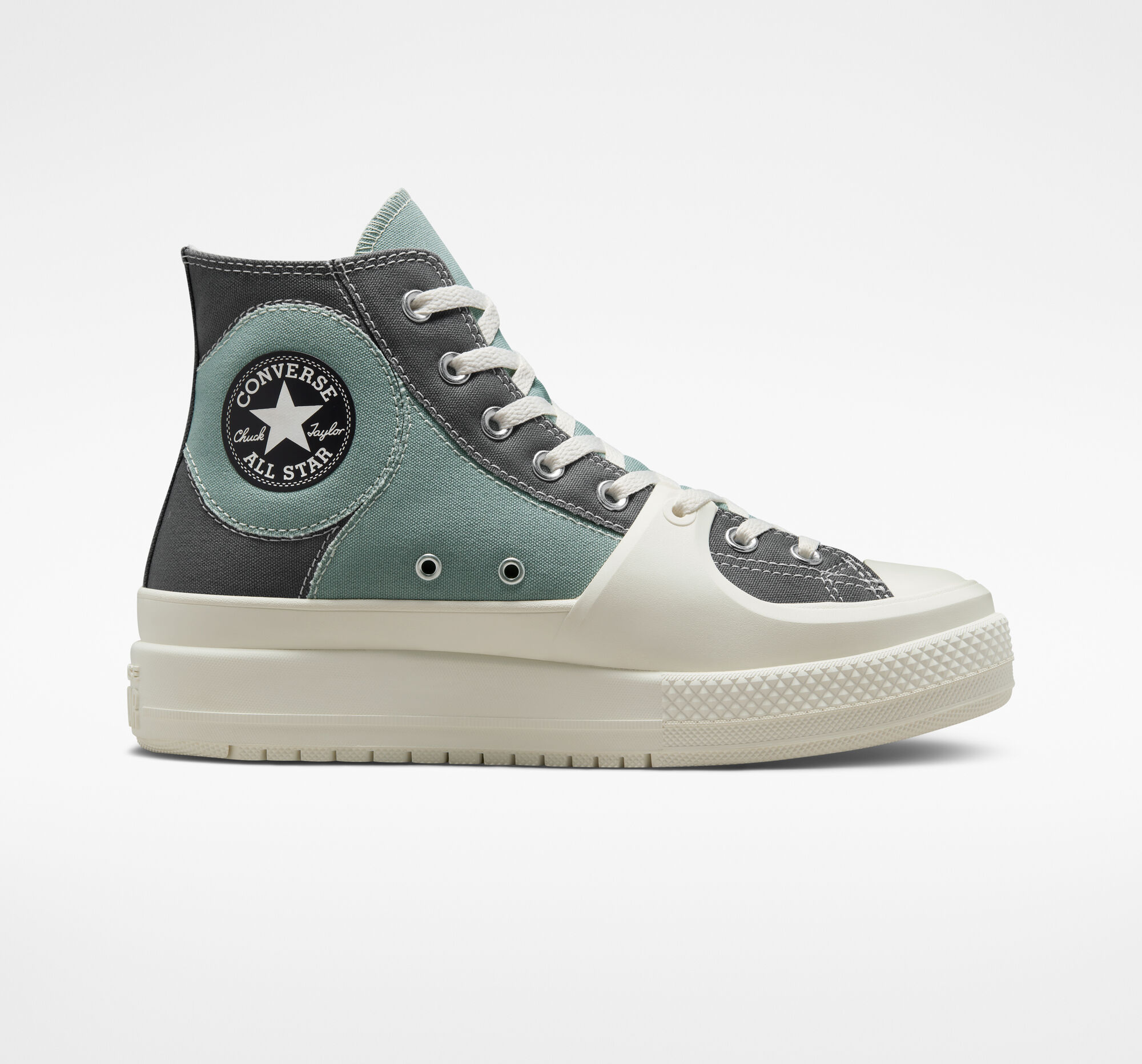 Dámské Vysoké Converse ​Chuck Taylor All Star Construct Colorblock Unisex Šedé Šedé | 7489-LWVZY