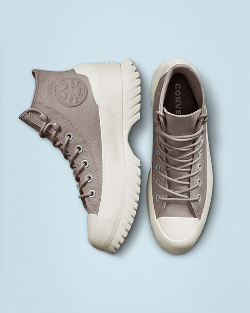 Dámské Vysoké Converse ​Chuck Taylor All Star Lugged Zimní 2.0 Hummus/Hummus/Egret | 7935-YMCPO