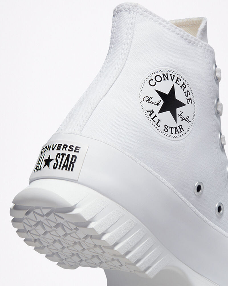 Dámské Vysoké Converse ​Chuck Taylor All Star Lugged 2.0 Bílé Černé | 8207-UOBLN