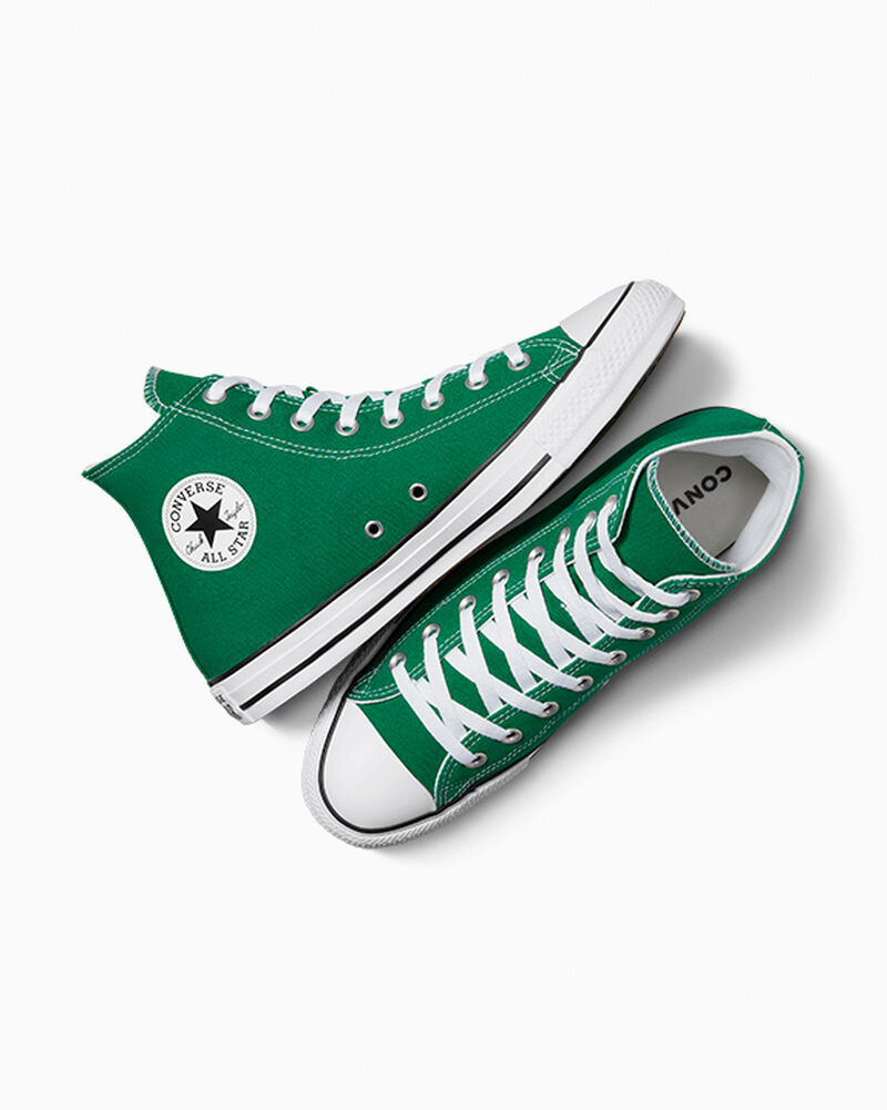Dámské Vysoké Converse ​Chuck Taylor All Star Classic Unisex Zelene Bílé Bílé | 8516-BYFDA