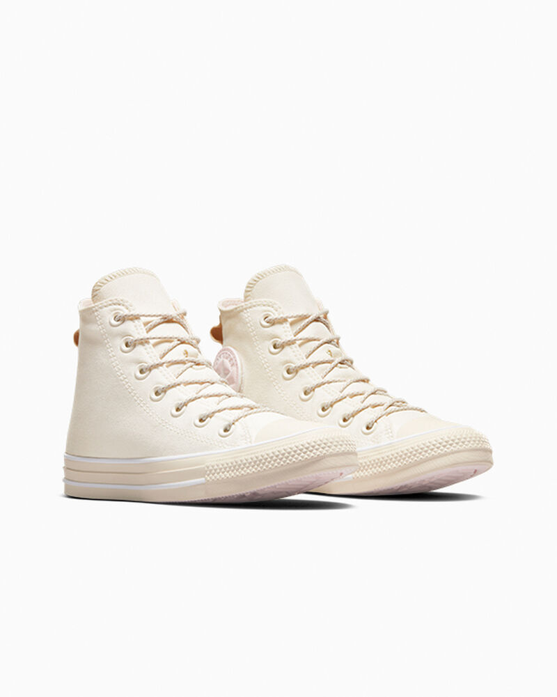Dámské Vysoké Converse ​Chuck Taylor All Star Béžový Bílé | 8549-TUQZB