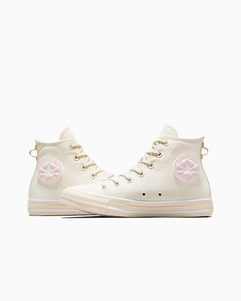 Dámské Vysoké Converse ​Chuck Taylor All Star Béžový Bílé | 8549-TUQZB