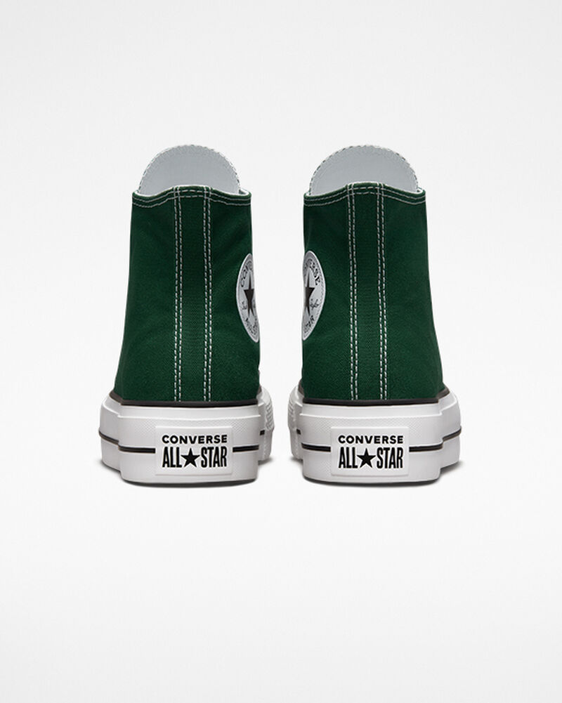 Dámské Vysoké Converse ​Chuck Taylor All Star Lift Surplus Platene Bílé Černé | 8952-SZNHP