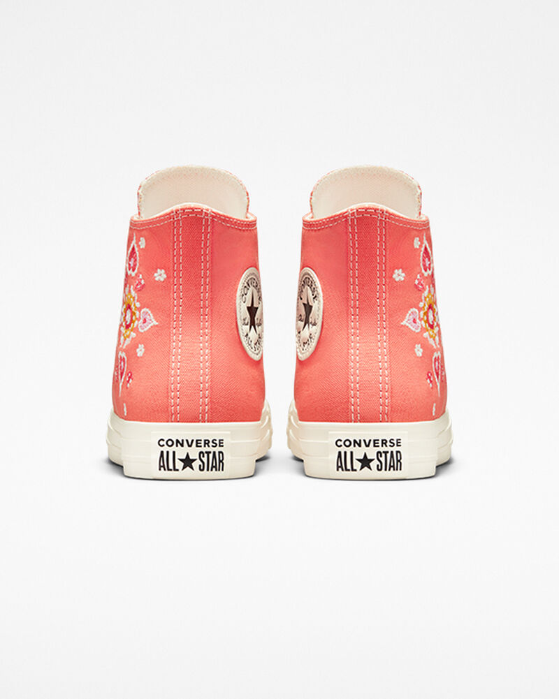 Dámské Vysoké Converse ​Chuck Taylor All Star Floral Embroidery Černé | 9035-MDRZJ