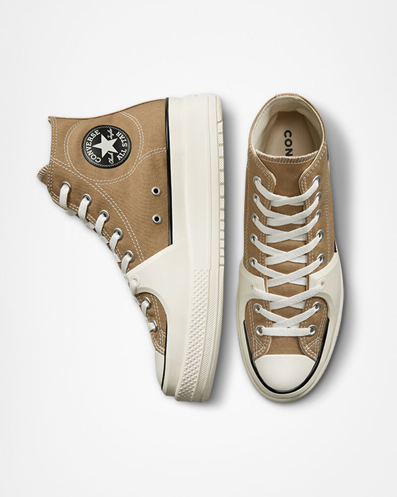 Dámské Vysoké Converse ​Chuck Taylor All Star Construct Unisex Černé | 9260-NQJHB
