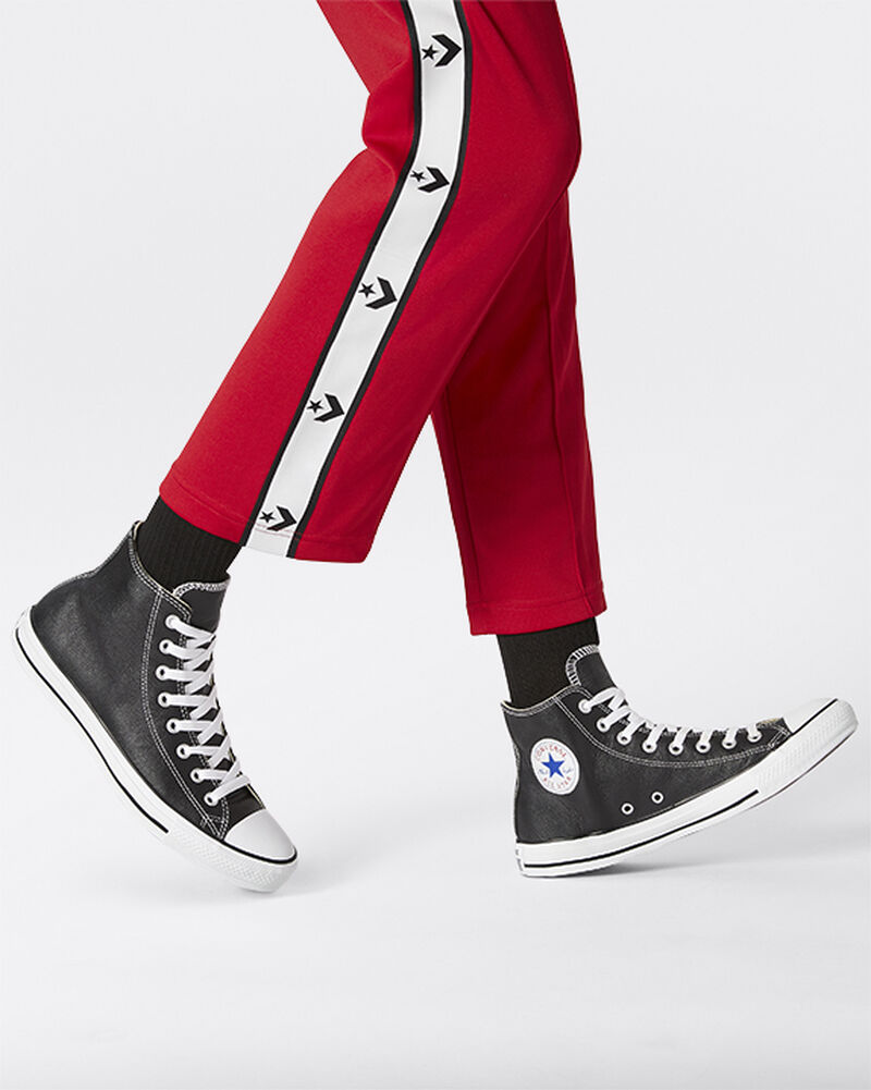 Dámské Vysoké Converse ​Chuck Taylor All Star Læder Unisex Černé | 9305-PZTRI