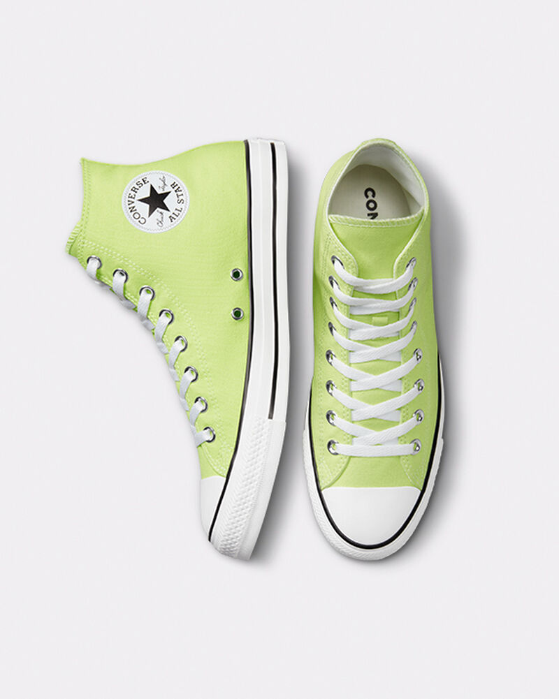 Dámské Vysoké Converse ​Chuck Taylor All Star Seasonal Color Unisex Bílé Černé | 9705-ROUEL