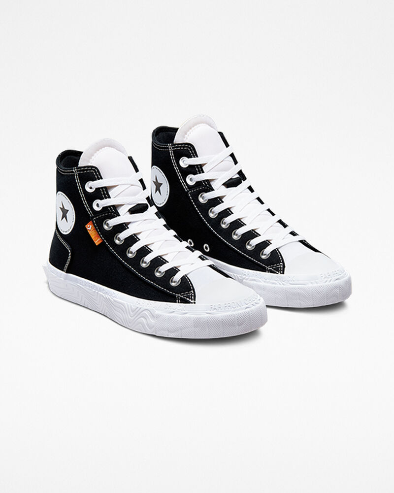 Dámské Vysoké Converse ​Chuck Taylor Alt Star Platene Unisex Černé Bílé Bílé | 4728-GCJFU