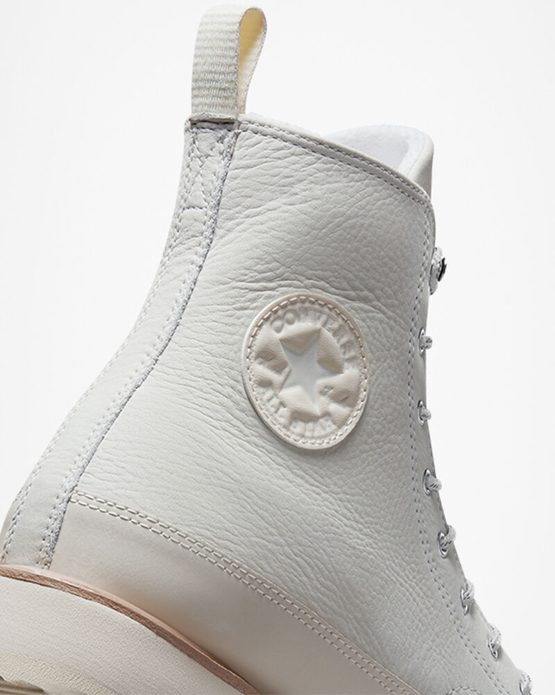 Dámské Vysoké Converse ​Chuck Taylor Crafted Boot Unisex Béžový Bílé Růžové | 2675-BXZHL